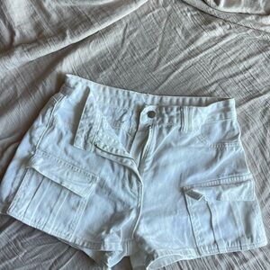 White Women's Cargo Shorts